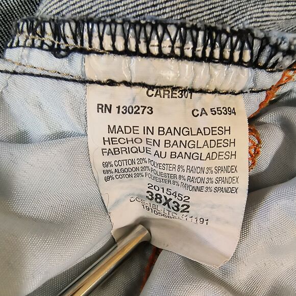 Lee Extreme Motion Slim Fit Straight Leg Jeans Men’s 38x32 Blue Stretch Denim - Picture 5 of 6